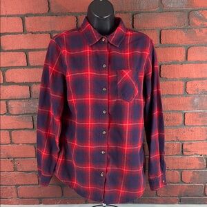 Field & Stream Women's Medium Plaid Flannel Shirt – Cottagecore, Outdoorsy